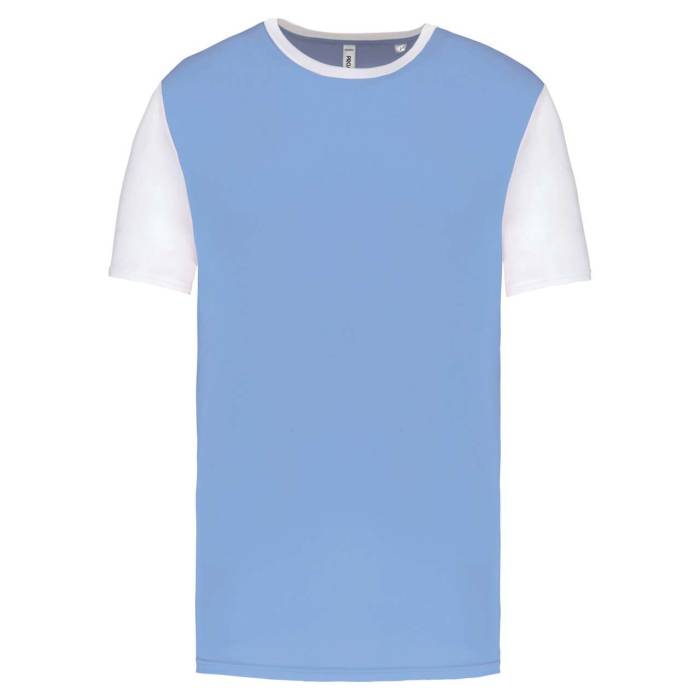 ADULTS` BICOLOUR SHORT-SLEEVED T-SHIRT - Sky Blue/White, #aacae6/#ffffff<br><small>UT-pa4023sblu/wh-xl</small>