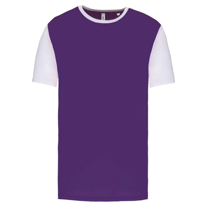ADULTS` BICOLOUR SHORT-SLEEVED T-SHIRT - Sporty Purple/White, #512D7E/#FFFFFF<br><small>UT-pa4023spu/wh-s</small>