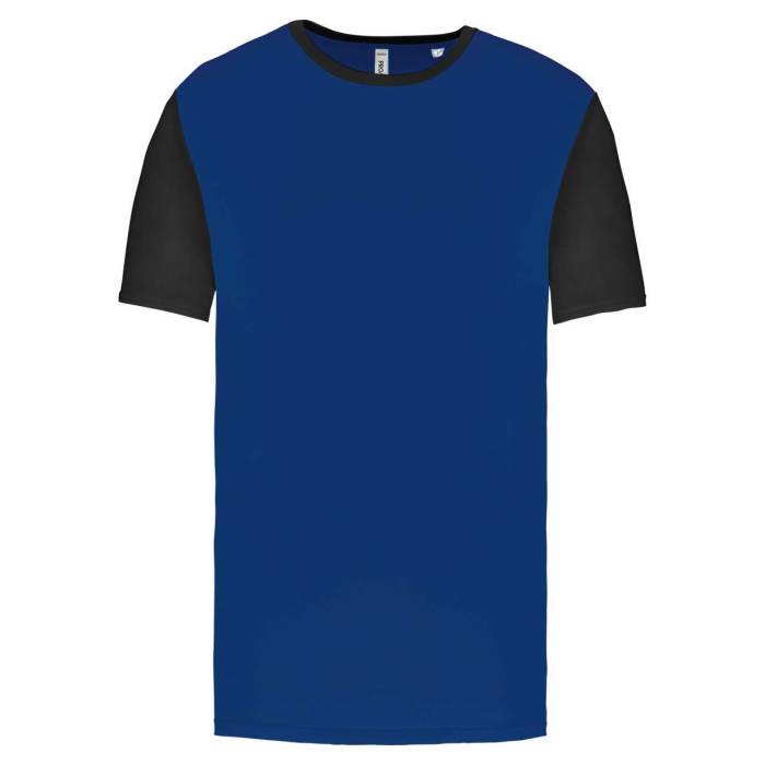 ADULTS` BICOLOUR SHORT-SLEEVED T-SHIRT - Sporty Royal Blue/Sporty Yellow, #0380FF/#FFCF1C<br><small>UT-pa4023sro/sye-l</small>