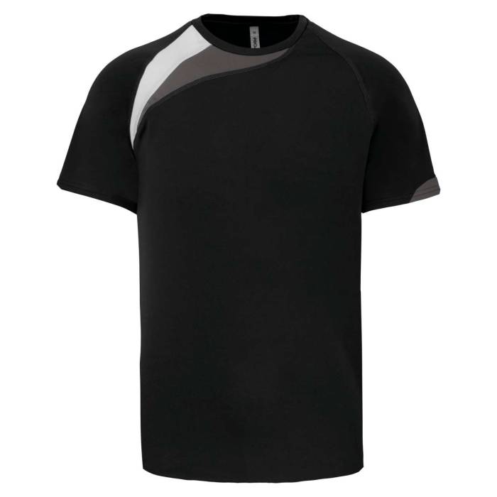 ADULTS` SHORT-SLEEVED JERSEY - Black/White/Storm Grey, #000000/#FFFFFF/#736F71<br><small>UT-pa436bl/wh/stg-xs</small>
