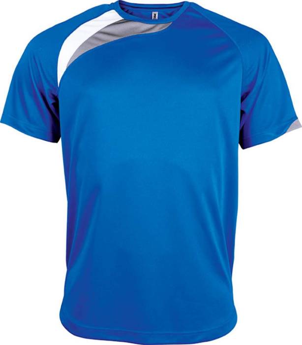 ADULTS SHORT-SLEEVED JERSEY - Sporty Royal Blue/White/Storm Grey, #0380FF/#ffffff/#736F71<br><small>UT-pa436ro/wh-2xl</small>
