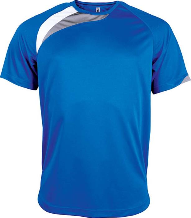 ADULTS SHORT-SLEEVED JERSEY - Sporty Royal Blue/Sporty Yellow/Storm Grey, #0380FF/#FFCF1C/#736F71<br><small>UT-pa436sro/sye/stg-l</small>