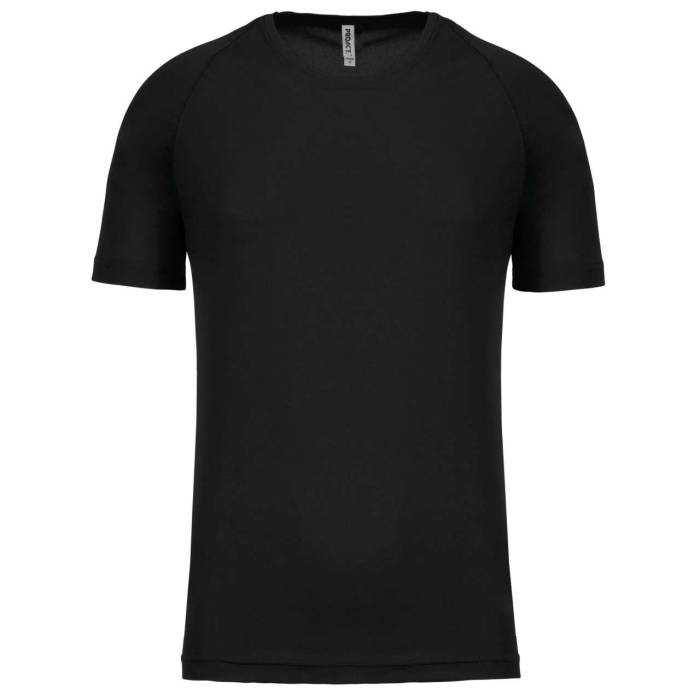 MEN`S SHORT-SLEEVED SPORTS T-SHIRT - Black, #000000<br><small>UT-pa438bl-3xl</small>