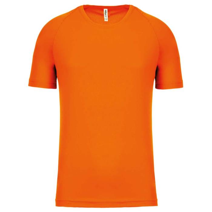 MEN`S SHORT-SLEEVED SPORTS T-SHIRT - Fluorescent Orange, #FF680A<br><small>UT-pa438for-2xl</small>