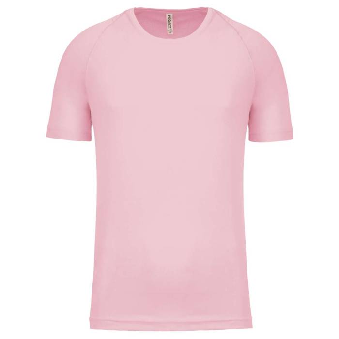 MEN`S SHORT-SLEEVED SPORTS T-SHIRT - Pale Pink, #F3D9CF<br><small>UT-pa438pp-2xl</small>