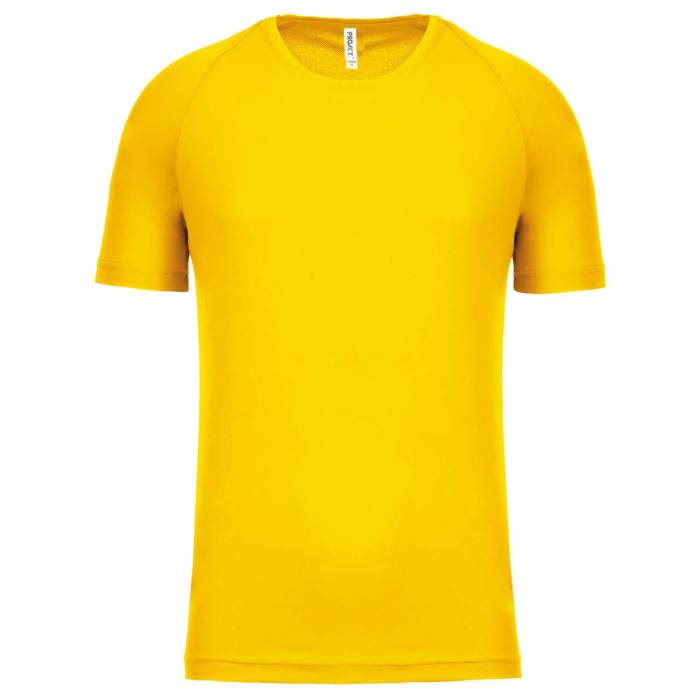 MEN`S SHORT-SLEEVED SPORTS T-SHIRT - True Yellow, #FFCB00<br><small>UT-pa438ty-s</small>