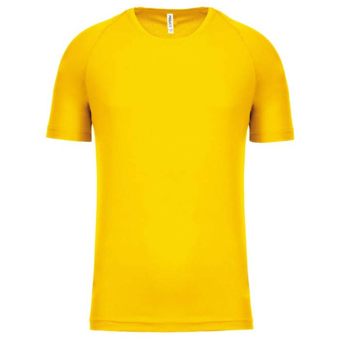 MEN`S SHORT-SLEEVED SPORTS T-SHIRT - True Yellow, #FFCB00<br><small>UT-pa438ty-xl</small>