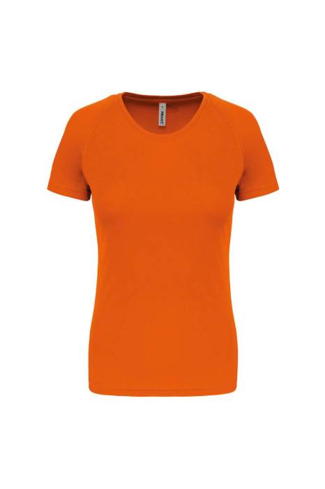LADIES` SHORT-SLEEVED SPORTS T-SHIRT - Orange, #FF6308<br><small>UT-pa439or-xs</small>