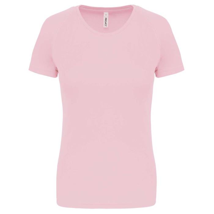 LADIES` SHORT-SLEEVED SPORTS T-SHIRT - Pale Pink, #F3D9CF<br><small>UT-pa439pp-2xl</small>