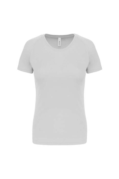 LADIES` SHORT-SLEEVED SPORTS T-SHIRT - White, #FFFFFF<br><small>UT-pa439wh-2xl</small>
