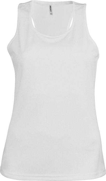 LADIES` SPORTS VEST - White, #FFFFFF<br><small>UT-pa442wh-s</small>