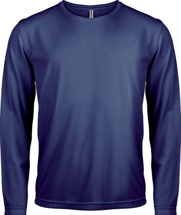 MEN`S LONG-SLEEVED SPORTS T-SHIRT - Sporty Navy, #00246C<br><small>UT-pa443snv-l</small>