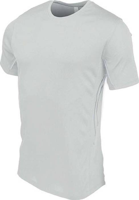 MEN`S SHORT-SLEEVED SPORTS T-SHIRT - White/Silver, #FFFFFF/#AEA8A5<br><small>UT-pa465wh/si-l</small>