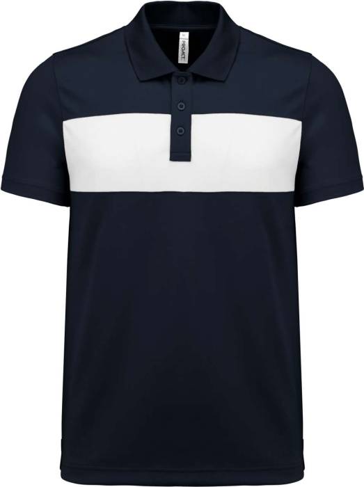 ADULT SHORT-SLEEVED POLO-SHIRT - Sporty Navy/White, #253746/#FFFFFF<br><small>UT-pa493snv/wh-2xl</small>