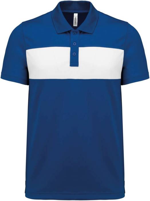 ADULT SHORT-SLEEVED POLO-SHIRT - Sporty Royal Blue/White, #236192/#FFFFFF<br><small>UT-pa493sro/wh-4xl</small>