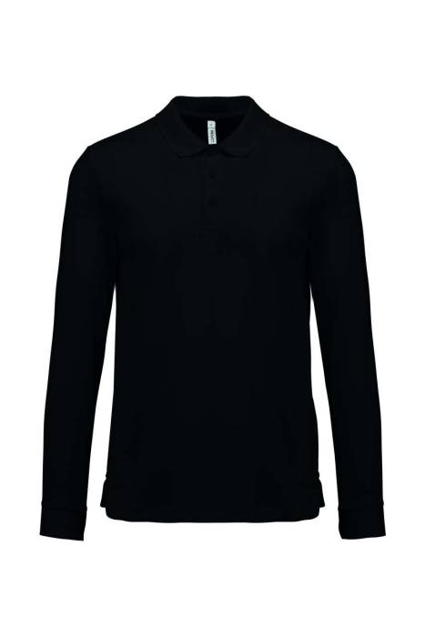 ADULT COOL PLUS® LONG-SLEEVED POLO SHIRT - Black, #000000<br><small>UT-pa495bl-3xl</small>