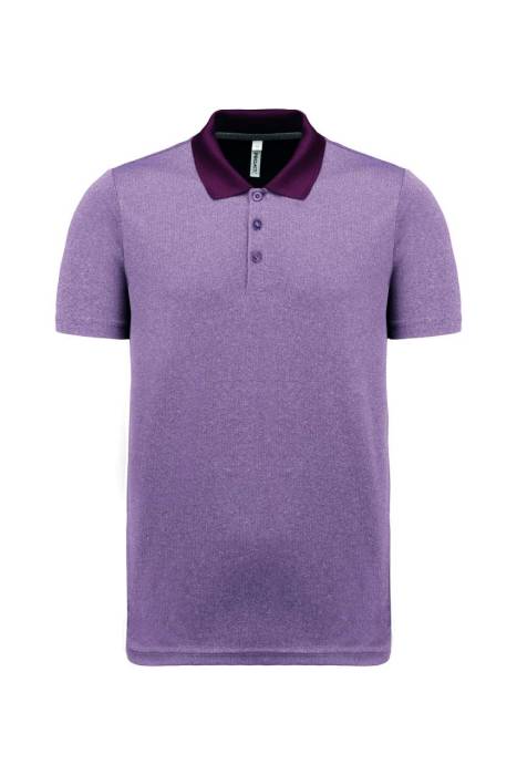 ADULT SHORT-SLEEVED MARL POLO SHIRT - Burgundy Heather, #6D0D30<br><small>UT-pa496buh-l</small>