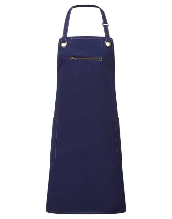 ‘BARLEY’ CONTRAST STITCH SUSTAINABLE BIB APRON