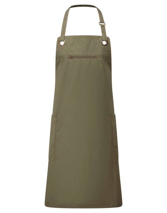 ‘BARLEY’ CONTRAST STITCH SUSTAINABLE BIB APRON