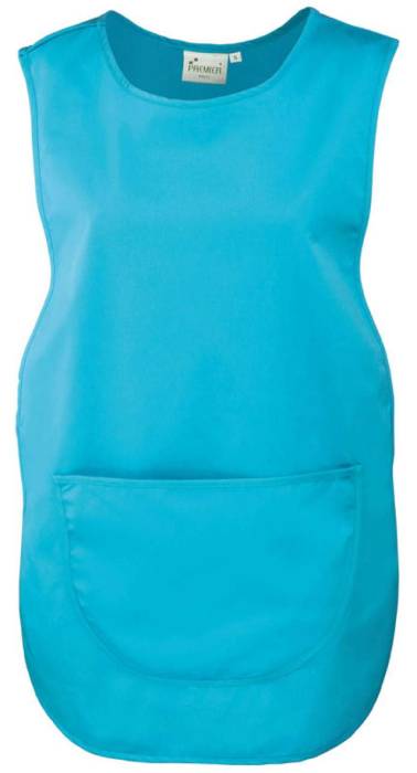 WOMEN`S POCKET TABARD - Turquoise, #00B3DE<br><small>UT-pr171tu-2xl</small>