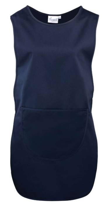 WOMEN`S LONG LENGTH POCKET TABARD - Navy, #0A1F52<br><small>UT-pr172nv-s</small>