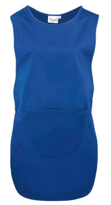 WOMEN`S LONG LENGTH POCKET TABARD - Royal, #0055A4<br><small>UT-pr172ro-s</small>