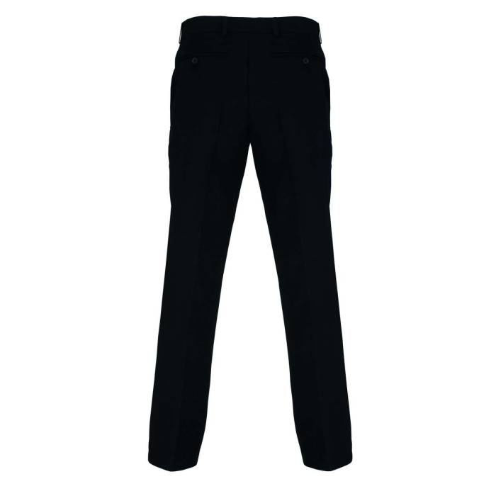 MEN’S TAILORED POLYESTER TROUSERS - Black, #000000<br><small>UT-pr526bl-32</small>