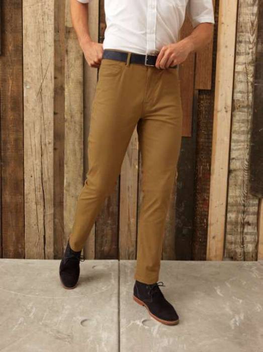 MEN`S PERFORMANCE CHINO JEANS - Steel, #42596C<br><small>UT-pr560lste-xs</small>