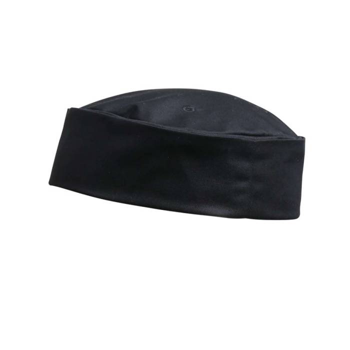 TURN-UP CHEF’S HAT - Black, #000000<br><small>UT-pr648bl-s</small>