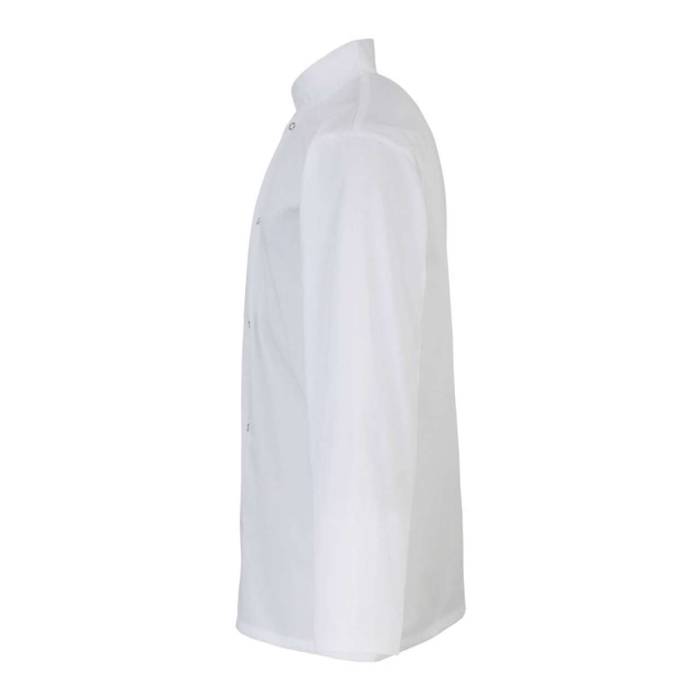 CHEF`S LONG SLEEVE STUD JACKET - White, #FFFFFF<br><small>UT-pr665wh-2xl</small>