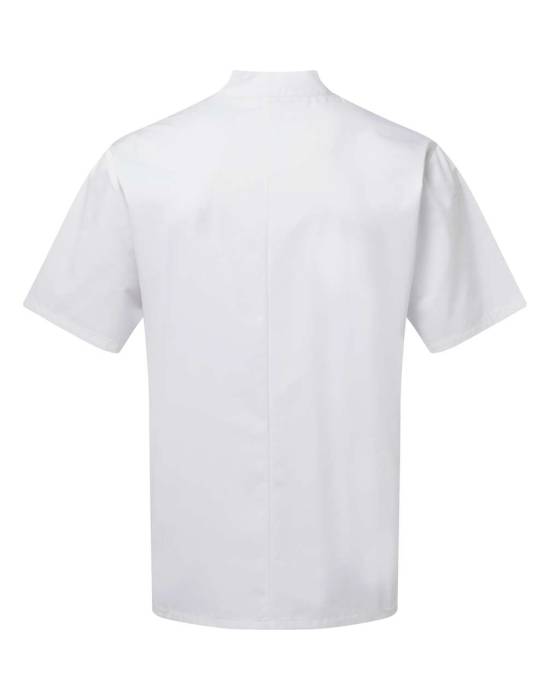 `ESSENTIAL` SHORT SLEEVE CHEF`S JACKET - White, #FFFFFF<br><small>UT-pr900wh-l</small>