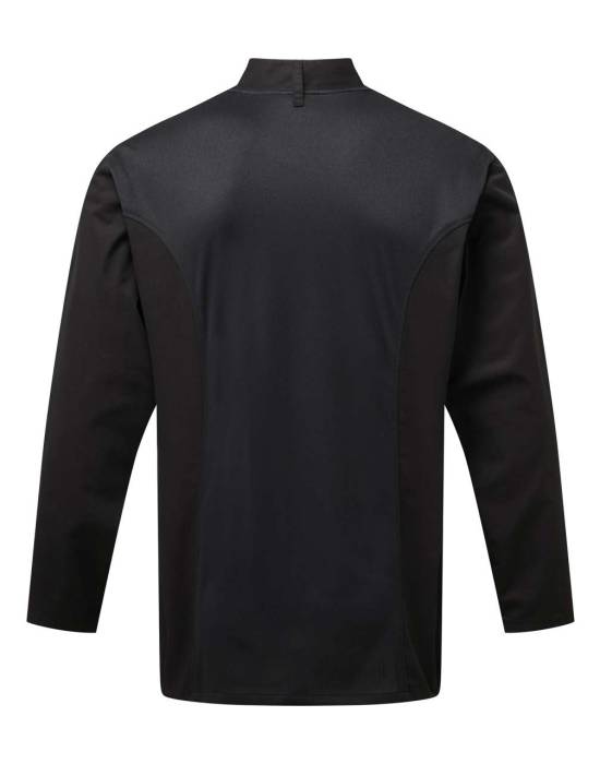 CHEF`S LONG SLEEVE COOLCHECKER® JACKET WITH MESH BACK PANE - Black, #000000...<br><small>UT-pr903bl-2xl</small>