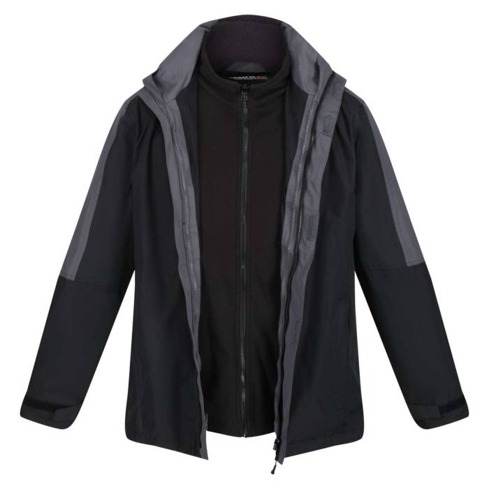 MEN`S DEFENDER III WATERPROOF 3-IN-1 JACKET - Black/Seal Grey, #000000/#425159<br><small>UT-retra130bl-2xl</small>