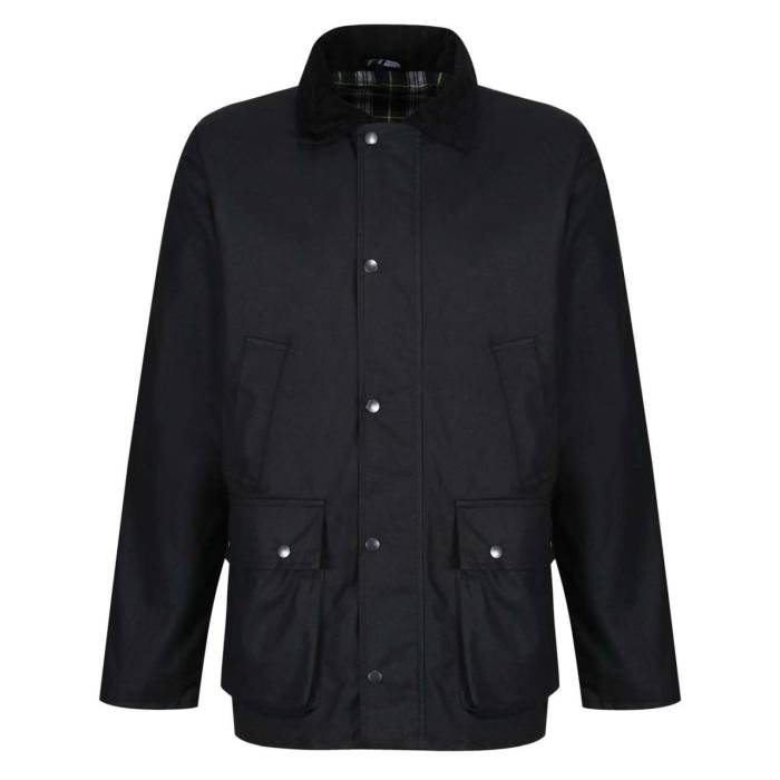 BANBURY WAX JACKET - Black, #000000<br><small>UT-retra410bl-m</small>