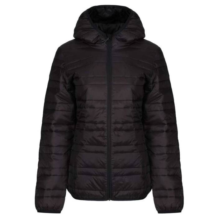 WOMENS HOODED PACKAWAY FIREDOWN JACKET