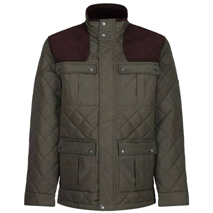 PADBURY QUILTED JACKET - Dark Khaki, #434237<br><small>UT-retra534dkh-2xl</small>