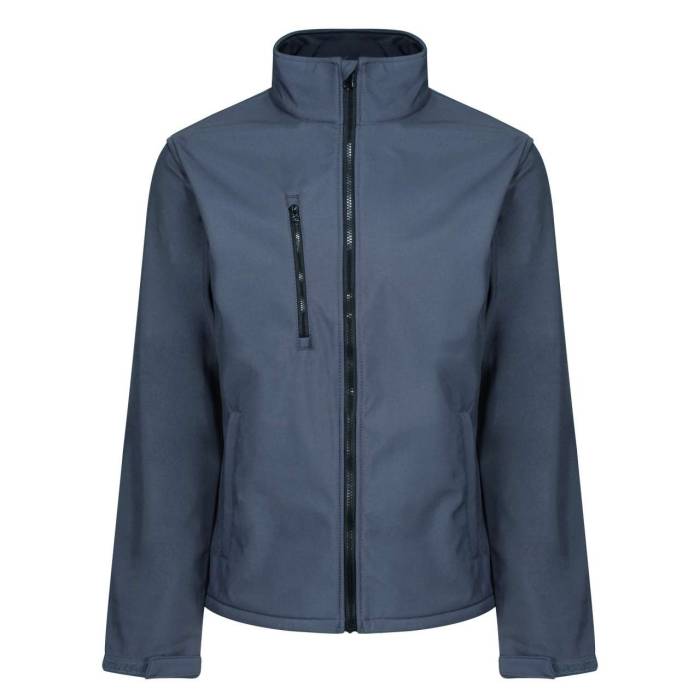 ABLAZE 3 LAYER PRINTABLE SOFTSHELL JACKET - Seal Grey/Black, #425159/#000000<br><small>UT-retra610sg/bl-2xl</small>