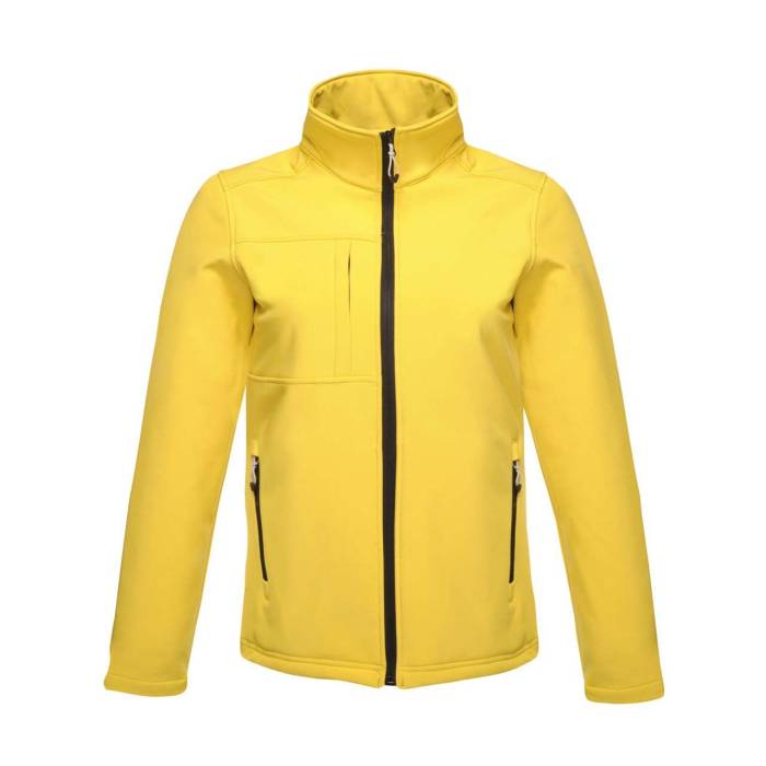 MEN`S OCTAGON II PRINTABLE 3 LAYER MEMBRANE SOFTSHELL - Bright Yellow/Black, #F7D000/#000000<br><small>UT-retra688brye/bl-l</small>