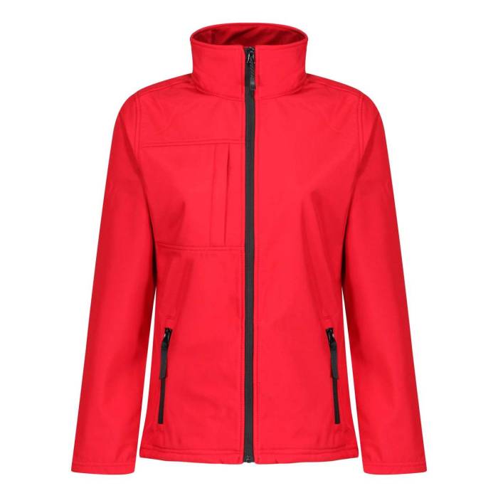 WOMEN`S OCTAGON II PRINTABLE 3 LAYER MEMBRANE SOFTSHELL - Classic Red/Black, #C31623/#000000<br><small>UT-retra689cre/bl-s</small>