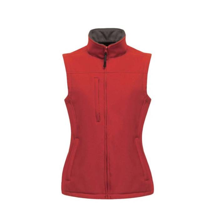 WOMEN`S FLUX SOFTSHELL BODYWARMER - Classic Red, #C31623<br><small>UT-retra790cre-2xl</small>