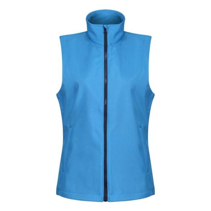 WOMEN`S ABLAZE PRINTABLE SOFTSHELL BODYWARMER - Navy/French Blue, #131B38/#0072B5<br><small>UT-retra845nv/fbl-2xl</small>