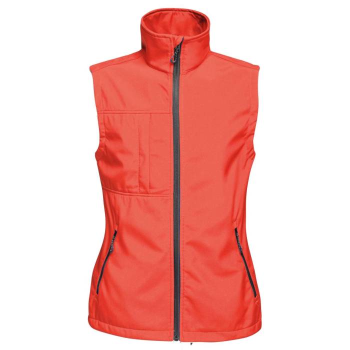 OCTAGON II 3 LAYER PRINTABLE SOFTSHELL BODYWARMER - Classic Red/Black, #C31623/#000000<br><small>UT-retra848cre/bl-s</small>