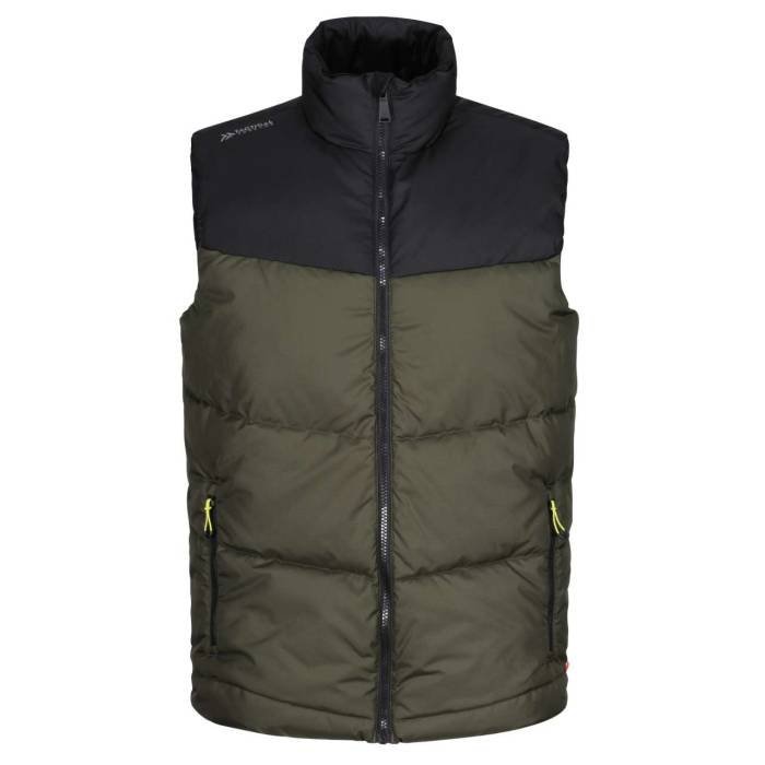 TACTICAL REGIME INSULATED BODYWARMER - Dark Khaki/Black, #4B4C46/#000000<br><small>UT-retra870dk/bl-3xl</small>