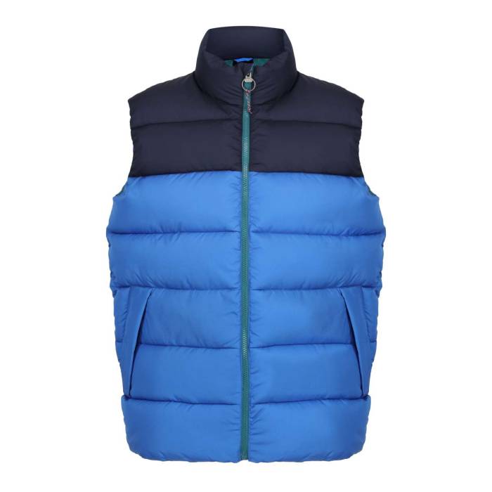 VINTAGE PUFFER VEST - Strong Blue/Navy, #39A2ED/#2E3140<br><small>UT-retra891sblu/nv-2xl</small>