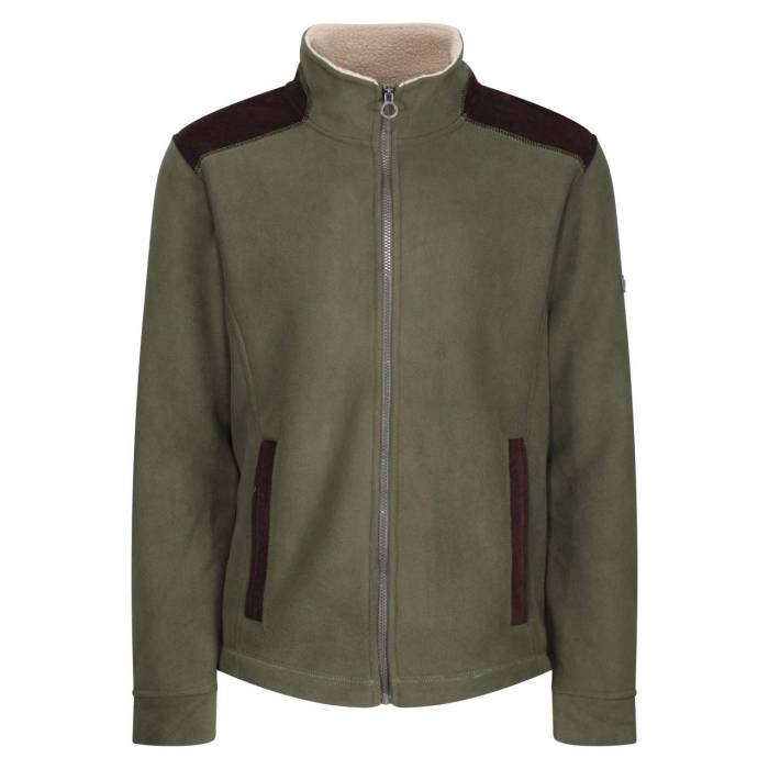 FAVERSHAM FULL ZIP FLEECE - Dark Khaki, #434237<br><small>UT-retrf666dkh-3xl</small>