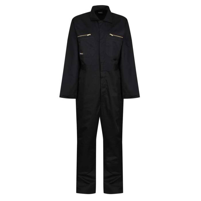 PRO ZIP FASTEN COVERALL - Black, #000000<br><small>UT-retrj513rbl-3xl</small>