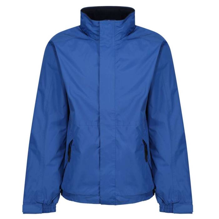 DOVER FLEECE LINED BOMBER JACKET - Royal Blue/Navy, #0864AF/#131B38<br><small>UT-retrw297ro/nv-m</small>