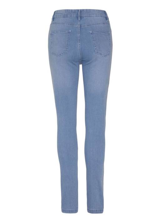 LARA SKINNY JEANS - Mid Blue Wash, #66B3ED<br><small>UT-sd014mbws-14-r</small>