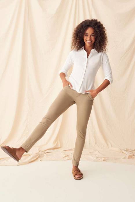 LILY SKINNY CHINOS - Stone, #EDE0CD<br><small>UT-sd025st-10-l</small>