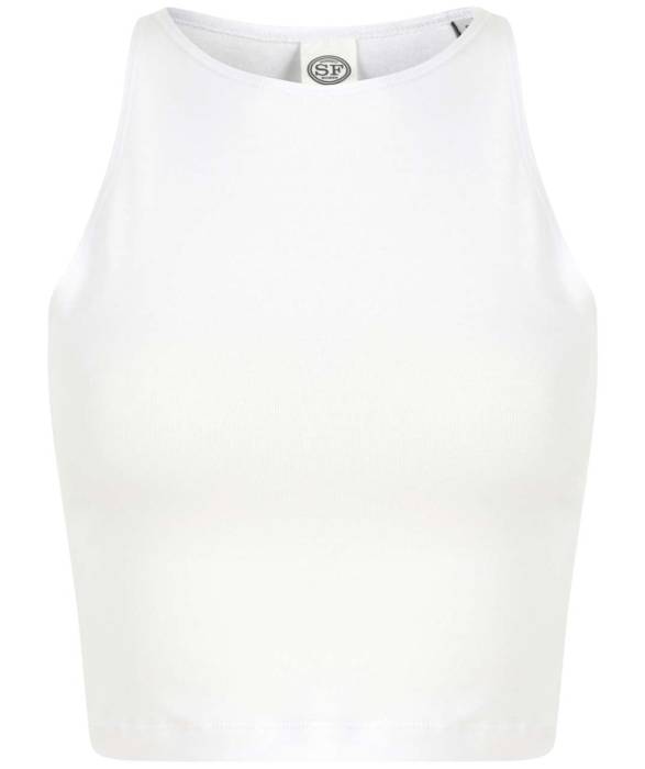 WOMEN`S CROPPED TOP - White, #ffffff<br><small>UT-sfk106wh-xl</small>
